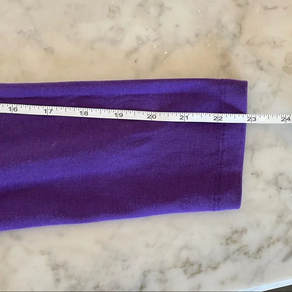 RALPH LAUREN Deep Purple Knit Pullover Crew Neck Tee Top M - Picture 14 of 16